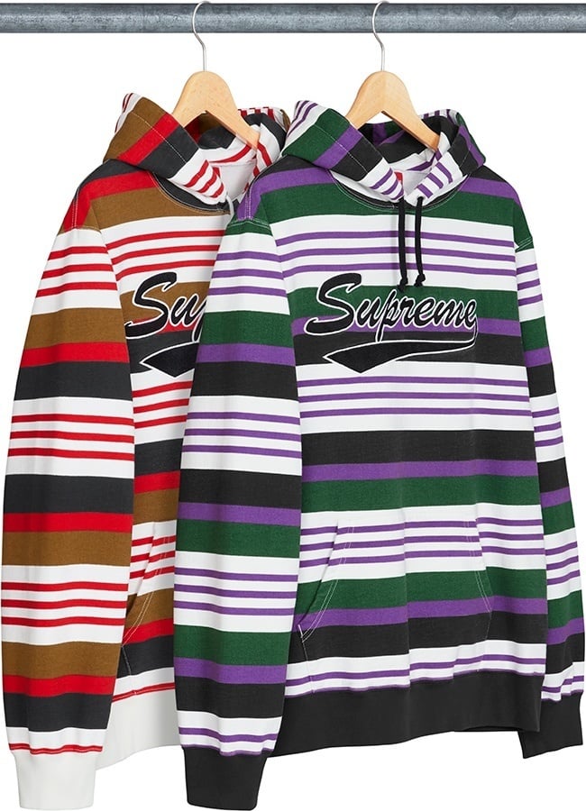 Striped Hooded Sweatshirt
